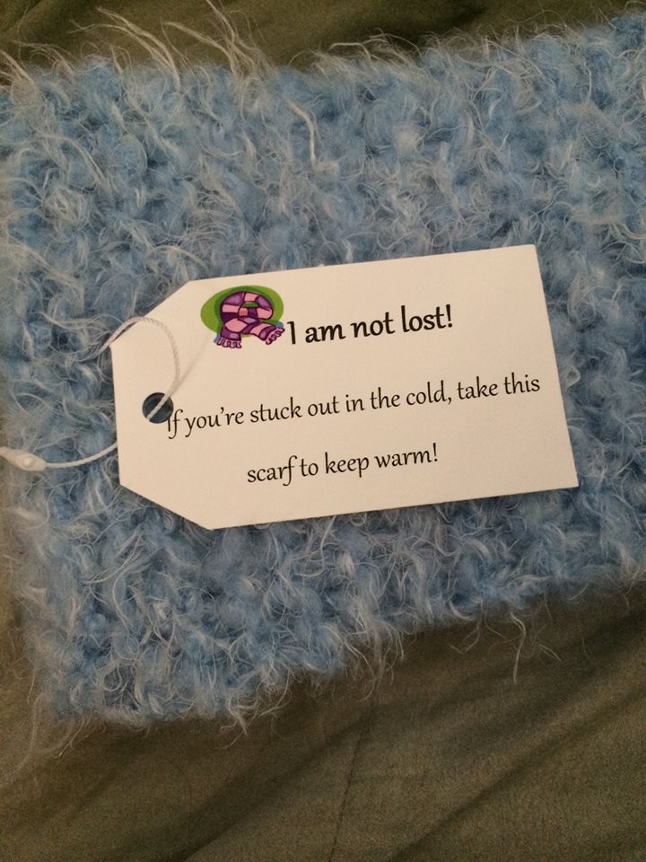 Scarf Bombing Tag Example