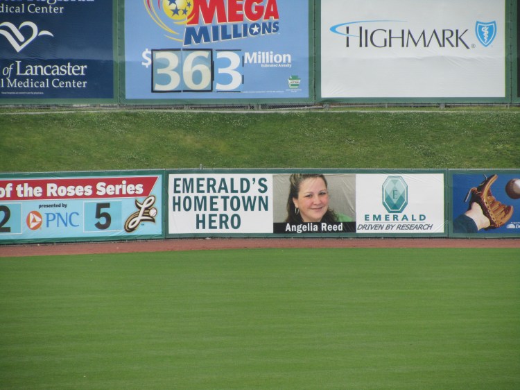 Angelia's picture in Clipper Magazin Stadium!
