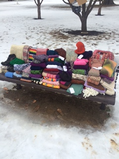 A bench full of items for WUL!