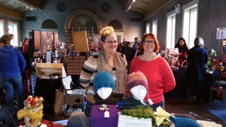 Angelia Reed and Jenn Dixon representing WUL at a craft show.