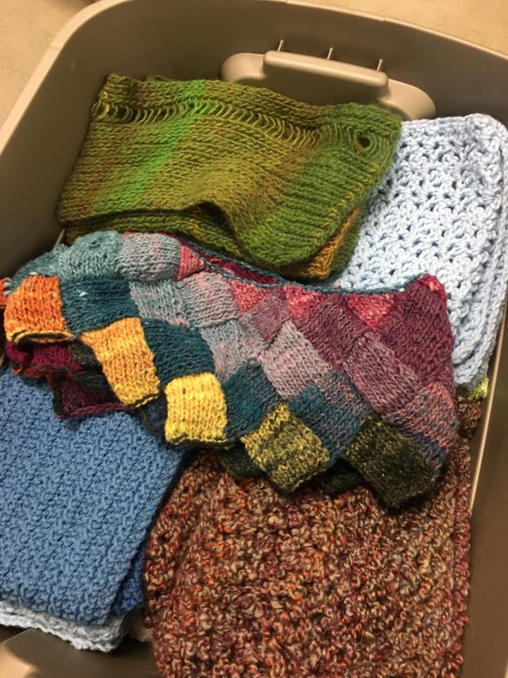 Scarves donated to WUP.