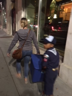 Cub Scouts helping out!