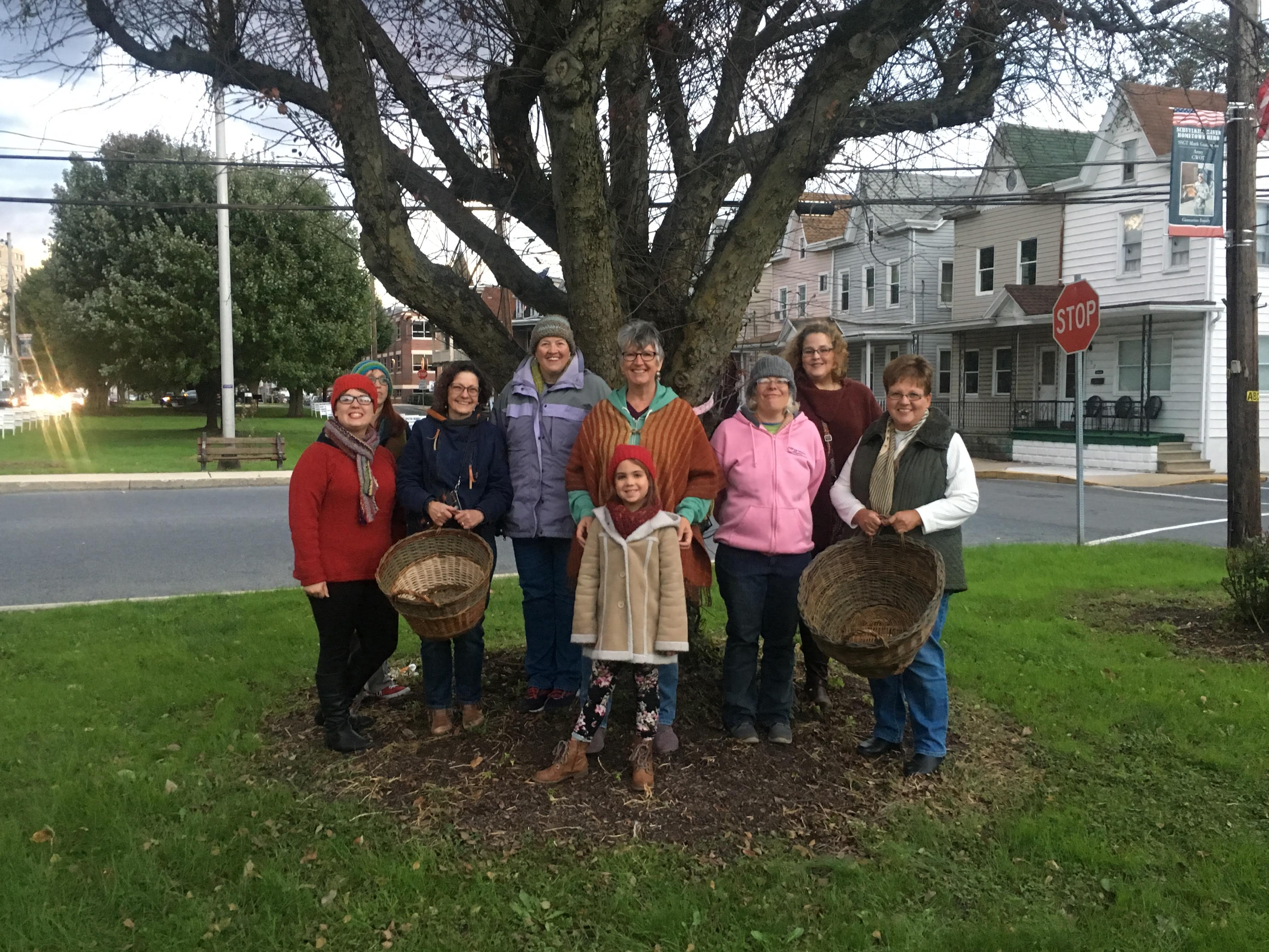 Schuykill Haven's Group at its first scarf-bombing.